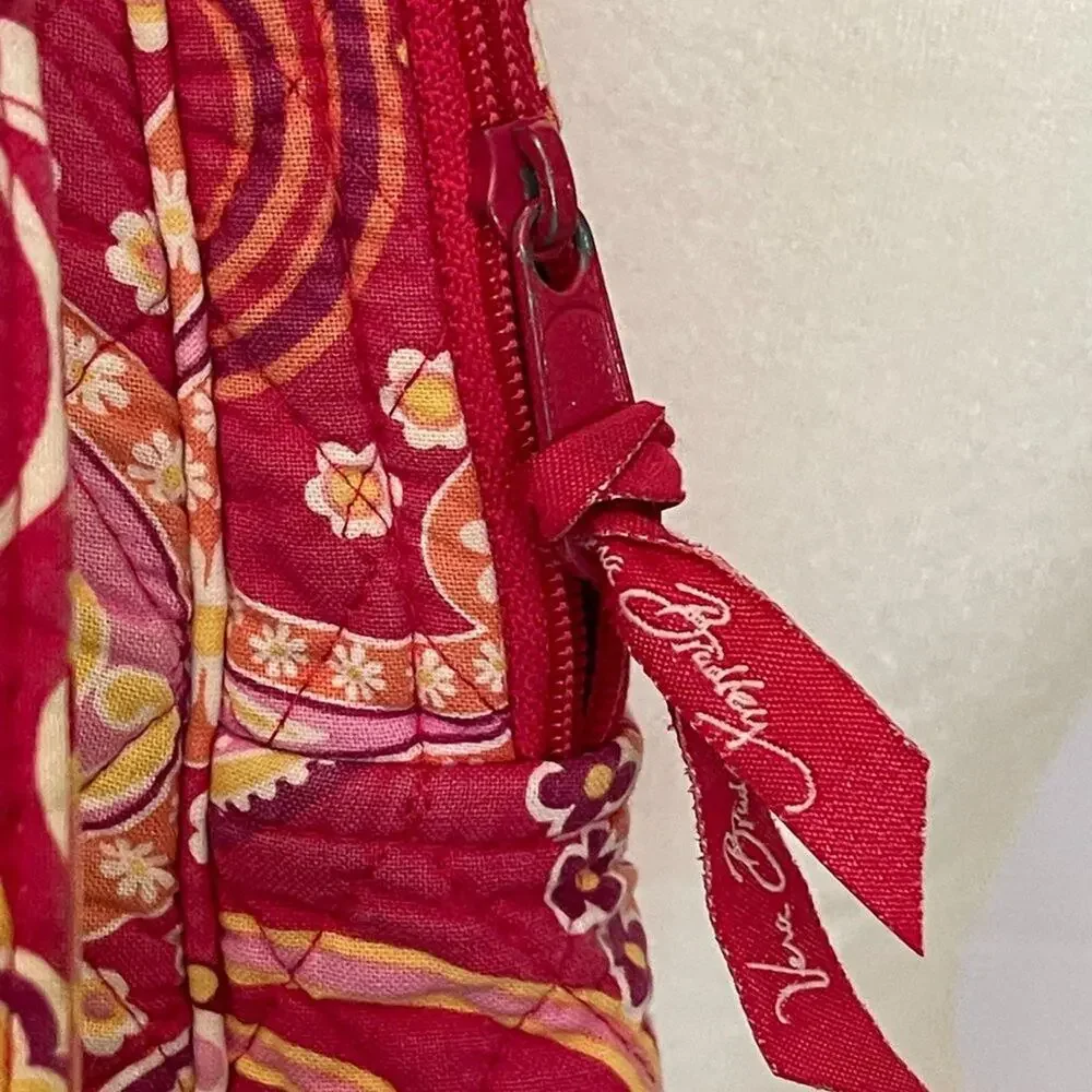 Vera Bradley Pink Paisley Backpack Quilted Tote Bag
